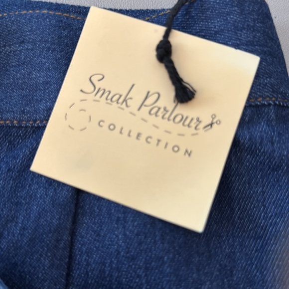 Smak Parlour Dark Denim Tulip Match Game Mini Skirt - Picture 7 of 11